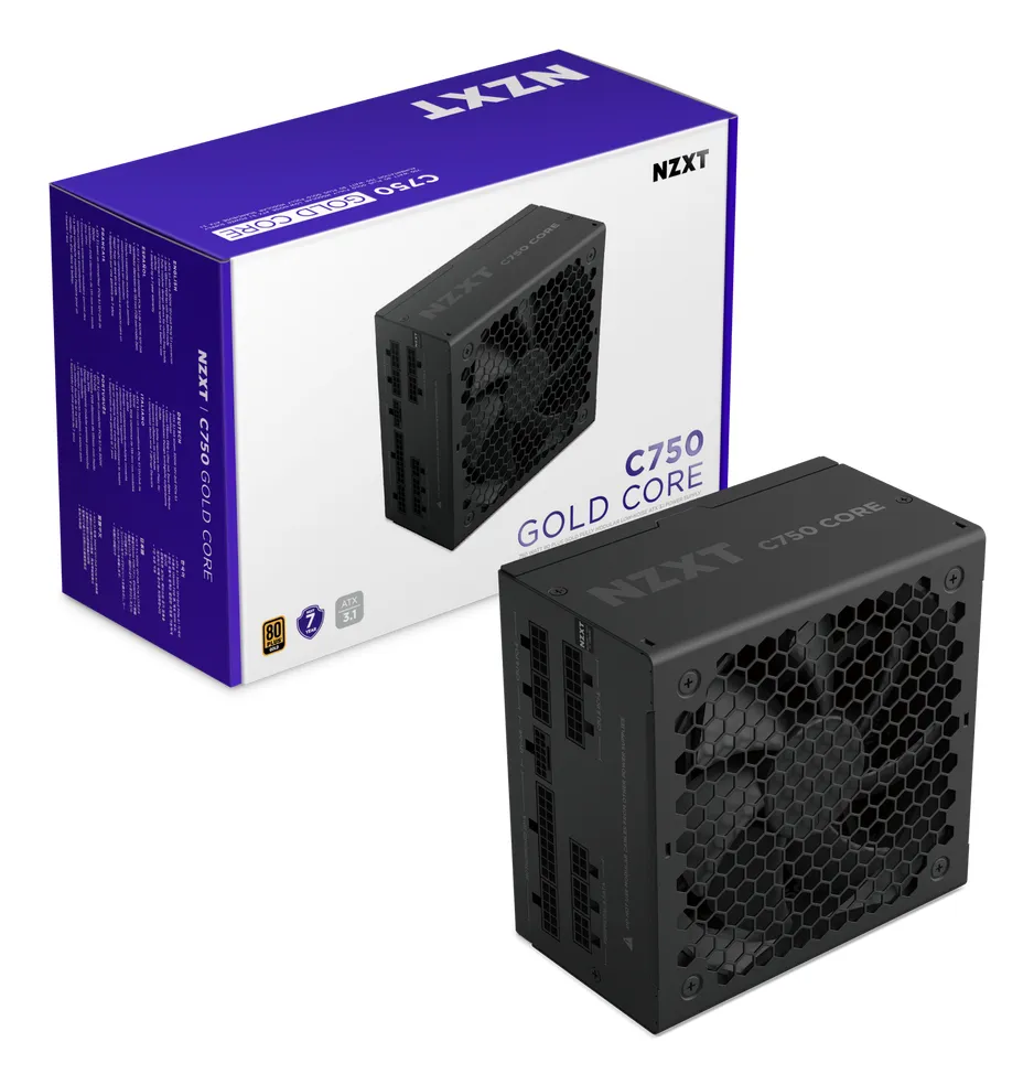 NZXT C750 Core 750W - PSU, 80 Plus Gold NZXT C750 Core 750W - PSU, 80 Plus Gold