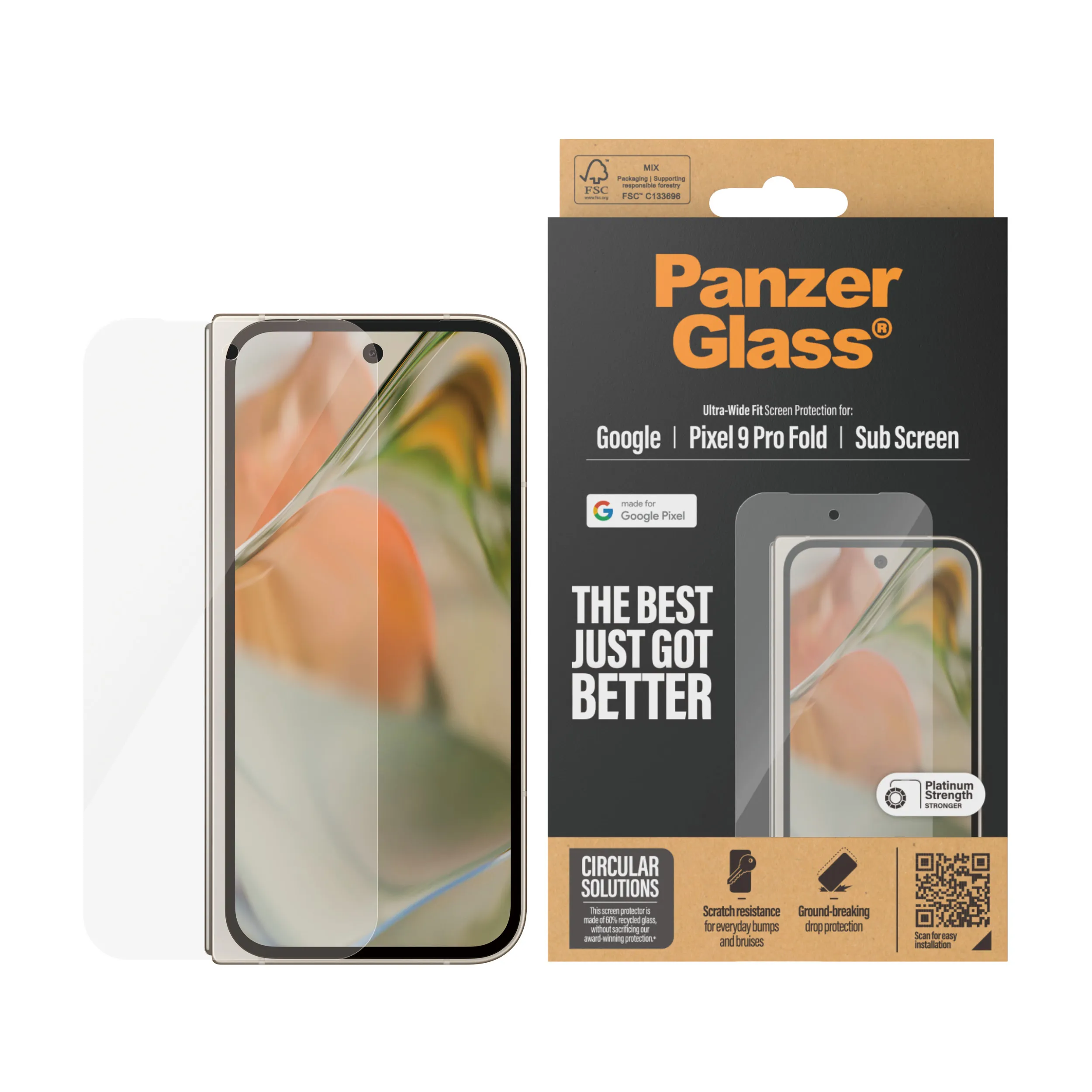 PanzerGlass Ultra-Wide Fit Google Fold 9 - Screen Protector PanzerGlass Ultra-Wide Fit Google Fold 9 - Screen Protector