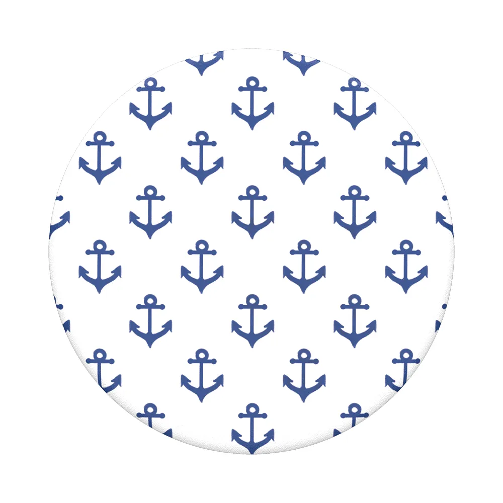 POPSOCKETS Anchors Away White Avtagbart Grip med St&auml;llfunktion