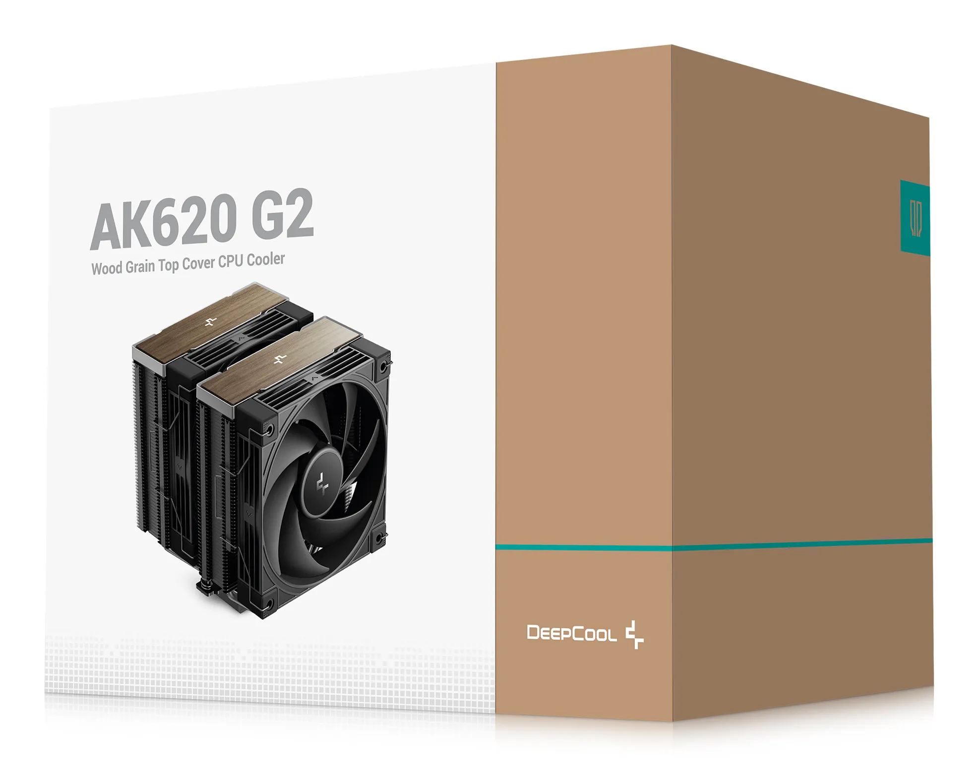DeepCool AK620 G2, 2x120 mm CPU Cooler, Wood grain