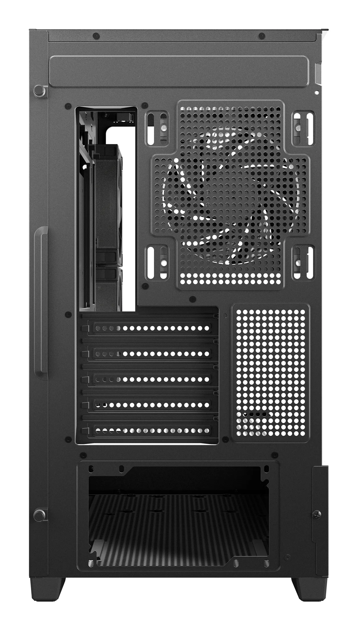 DeepCool CG380 3F Midi-Tower Case with window, with RGB lighting, Black