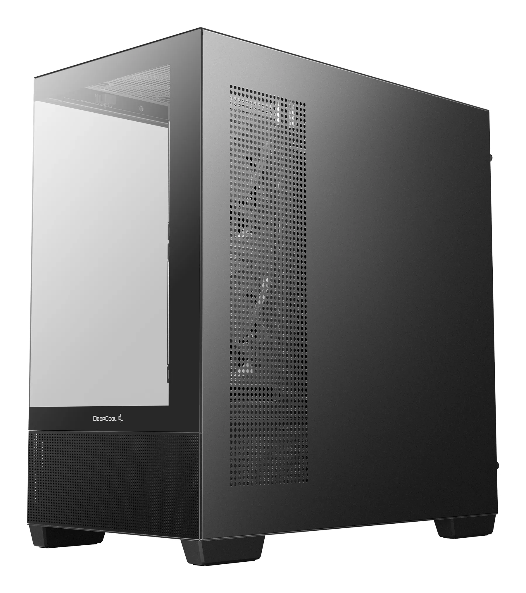 DeepCool CG380 3F Midi-Tower Case with window, with RGB lighting, Black