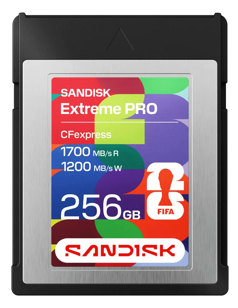 SanDisk 256 Gt CFexpress Type B -muistikortti, musta, hopea