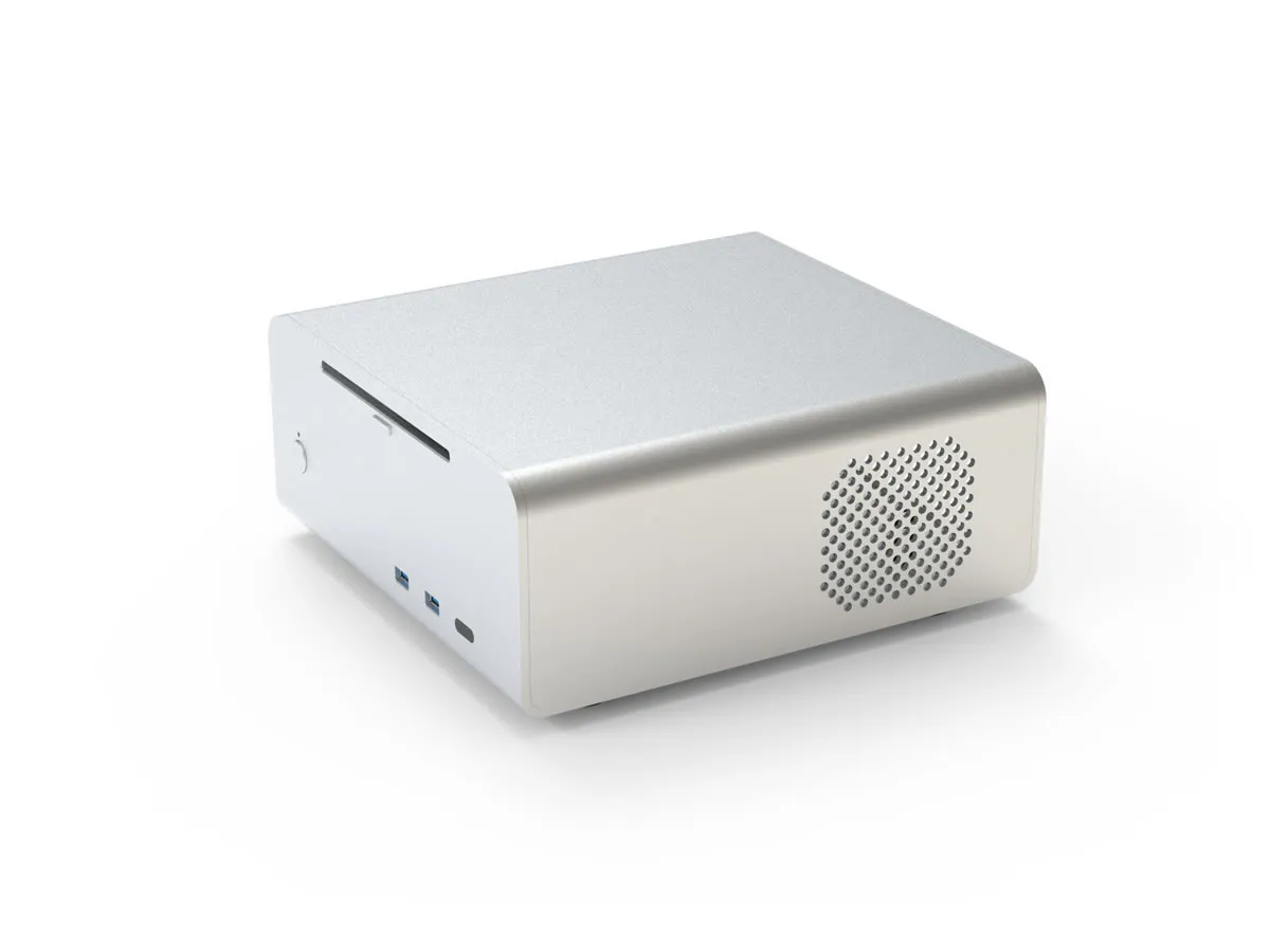 Streacom FC7 ALPHA Silver ITX, Optical slot -kotelo