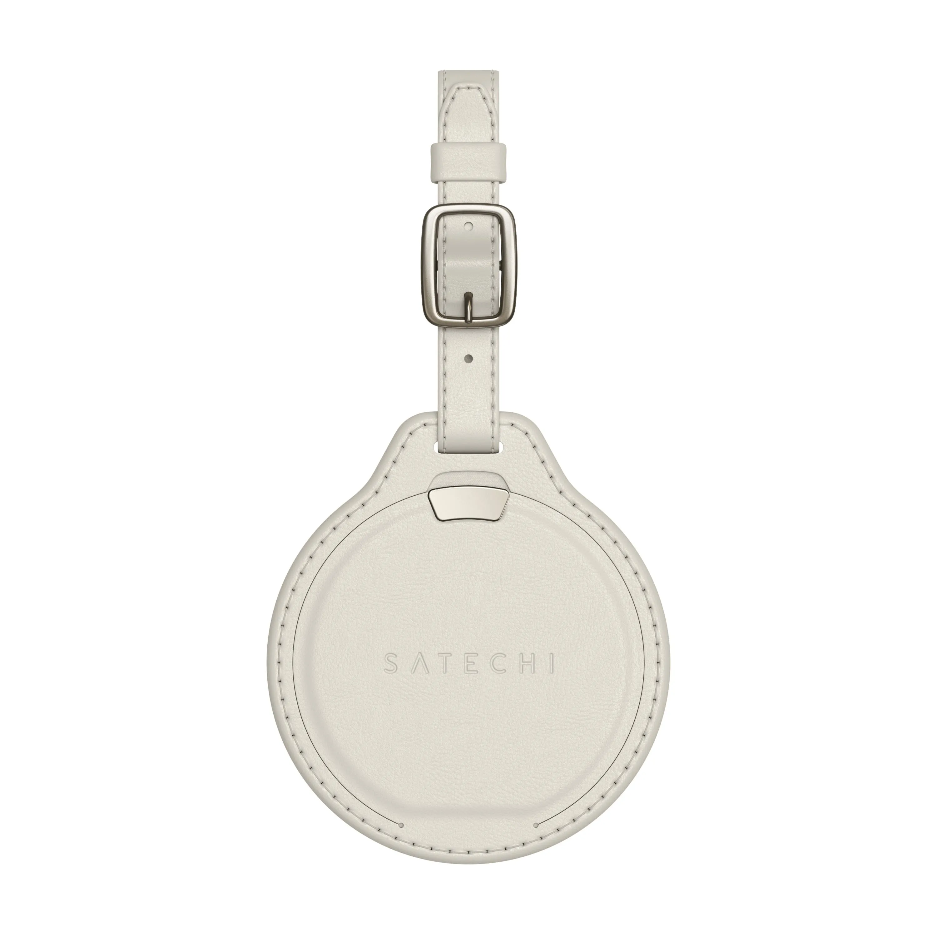 Satechi Find My Bagagetagg i vegansk l&auml;der - tracker, Sand