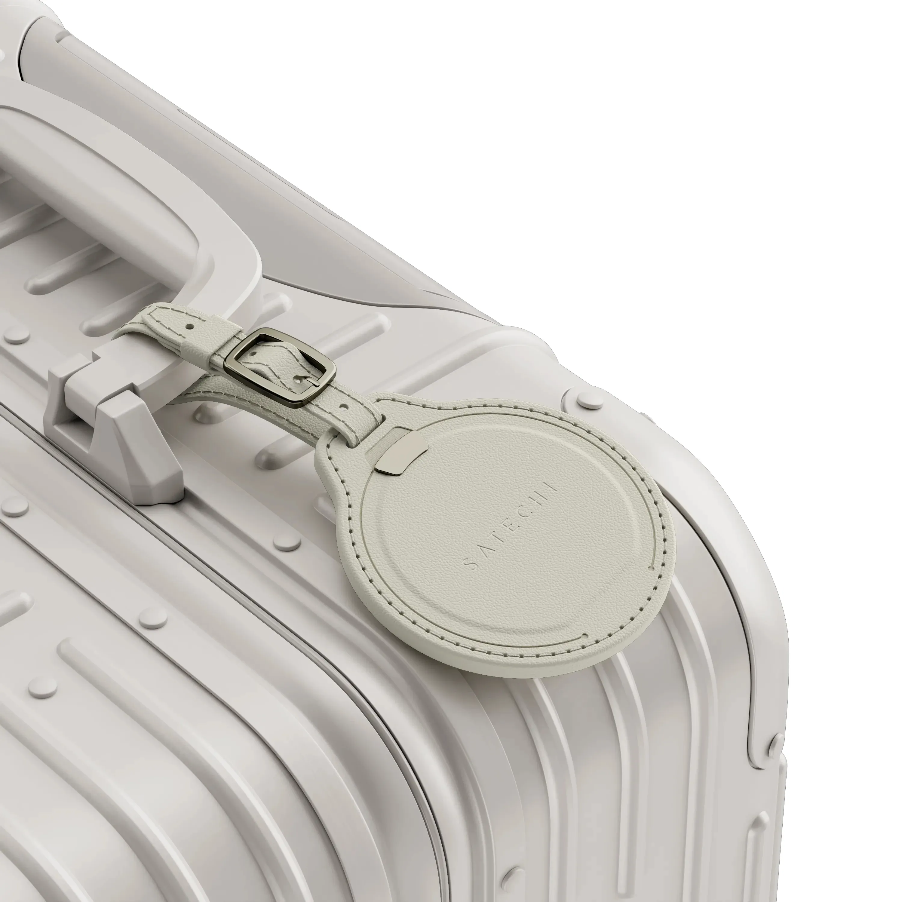 Satechi Find My Bagagetagg i vegansk l&auml;der - tracker, Sand