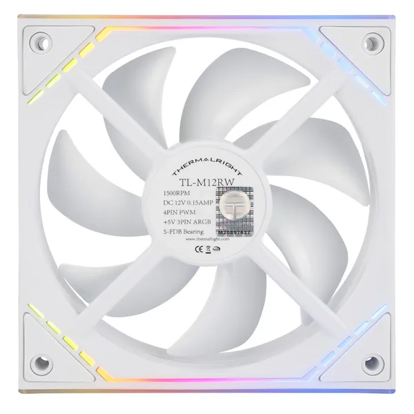 Thermalright TL-M12RW ARGB - case fan, White