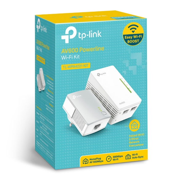 TP-Link AV600 Wi-Fi Powerline Starter Kit /TL-WPA4221 KIT v4