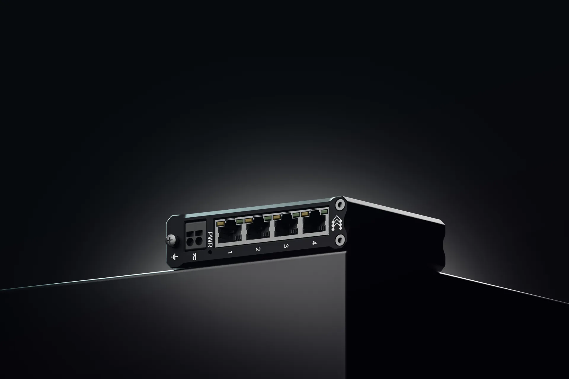 Teltonika TSW304 - Industrial Unmanaged 4-port Gigabit Ethernet Switch, Black