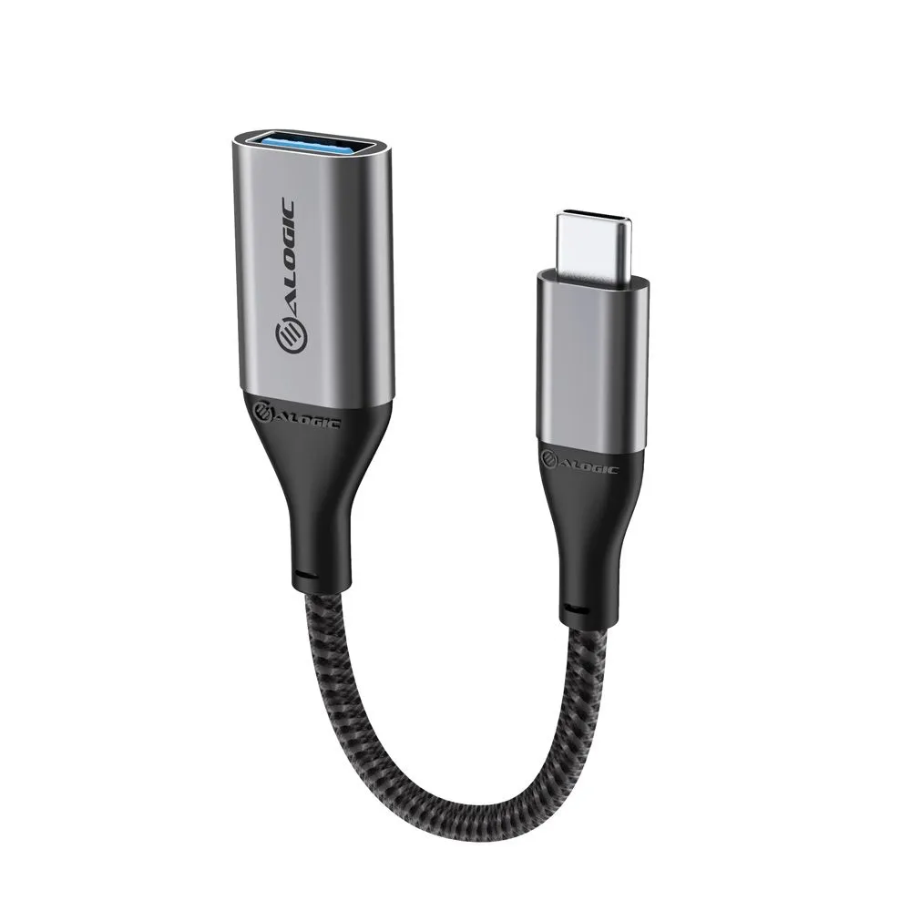 Alogic USB-C – USB A -adapteri, Harmaa