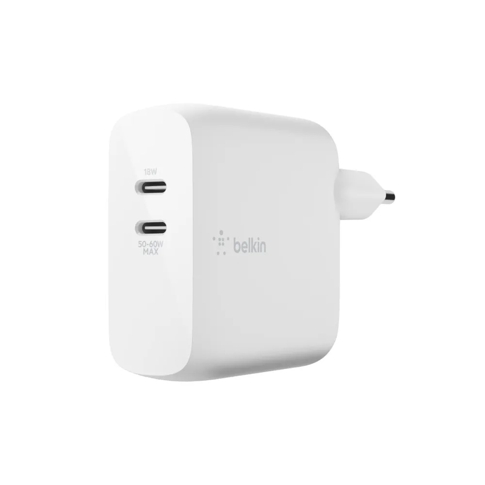 63W USB-C Charger GaN 45C/18C White