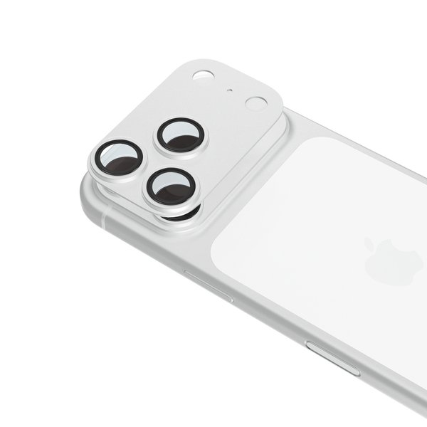 Epico Aluminium AntiReflective Lens  &amp;  Island Protector | iPhone 18 Pro | with Easy Application | Silver | Impact and Scratch Resistance