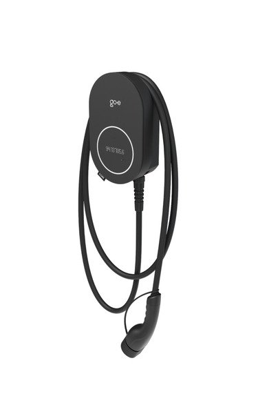 GO-E Charger CORE s&auml;hk&ouml;auton latausasema 22 kW Kolmivaihe Tyyppi 2 6 metri&auml; Musta