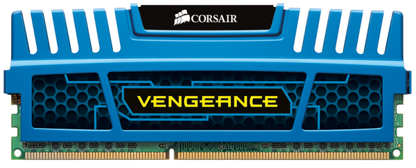 Corsair 4GB (1x4GB) Vengeance, DDR3 1600MHz - sininen