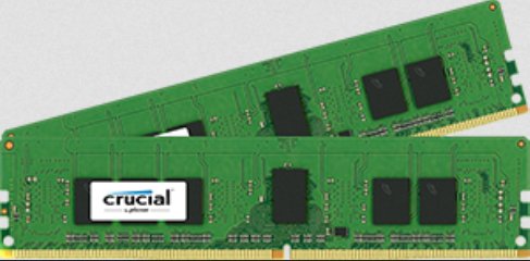 Crucial 8GB (2x4GB), DDR4 2133MHz - vihre&auml;