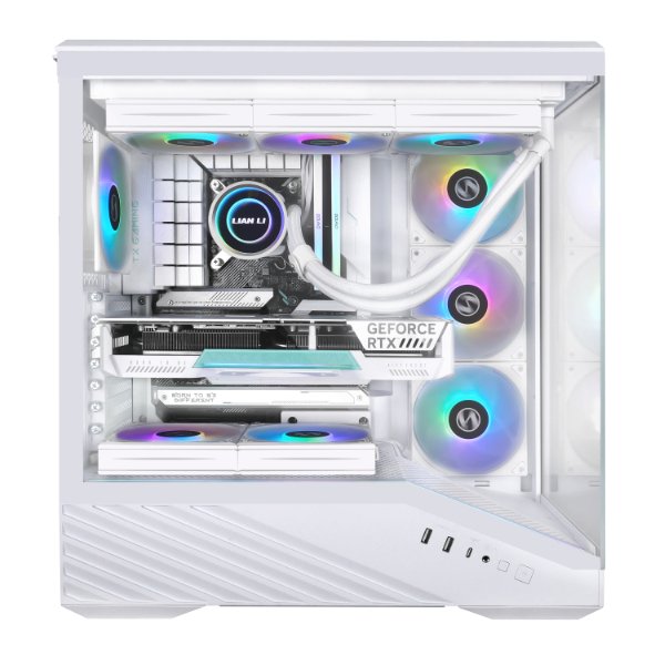 Lian Li Vector V100 RGB - mid-tower-chassi med f&ouml;nster, Vit
