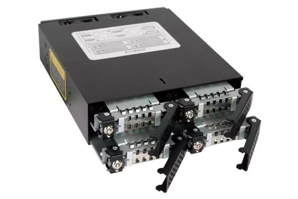 ICY DOCK ToughArmor 4 x 2.5&quot; SATA/SAS HDD/SSD Rack Key Lock
