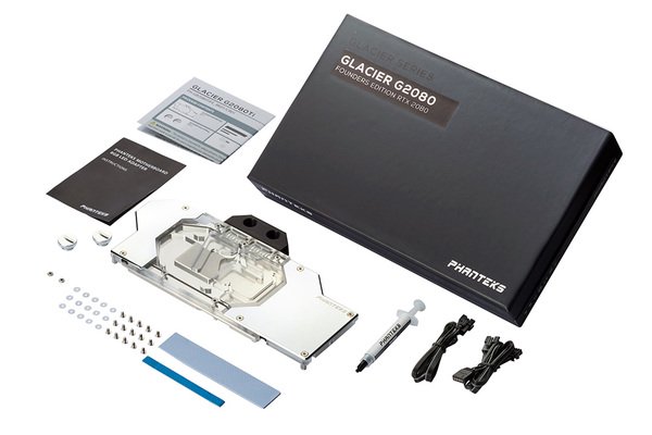 Phanteks RTX 2080 GPU FE Full Water Block , RGB Lighting, Chrome