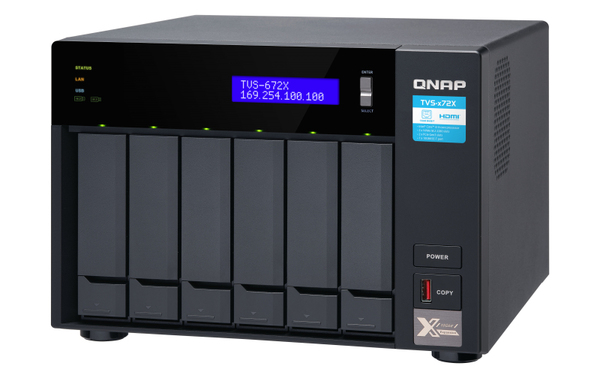 QNAP TVS-672X-i3-8G 6-Bay NAS
