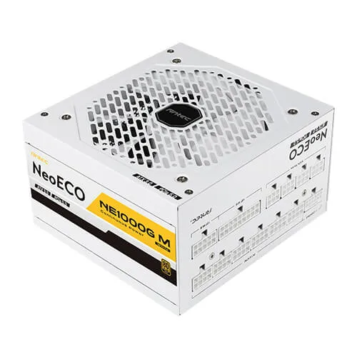 Antec NE1000G M White EC ATX3.0 -virtal&auml;hde, 80 Plus Gold