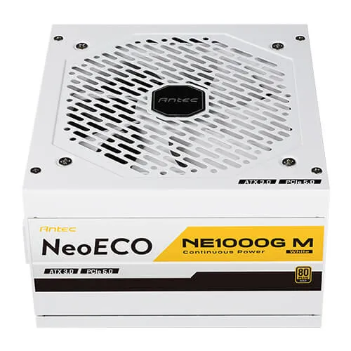 Antec NE1000G M White EC ATX3.0 -virtal&auml;hde, 80 Plus Gold