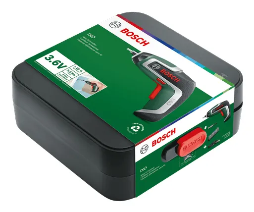 Bosch Cordless Screwdriver IXO 7 Basic, 3.6V (green/black, Li-Ion battery 2.0Ah)