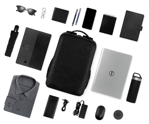 Dell Essential - notebook backpack, black/blue, 15.6"