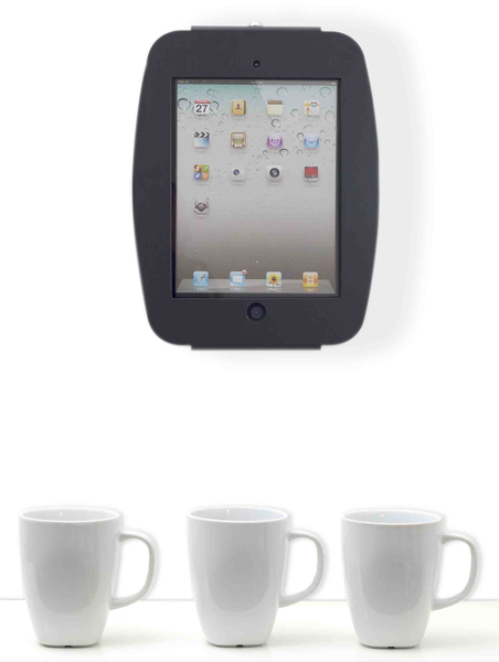 Maclocks iPad Secure Space Enclosure Wall Mount Black - Wall mount tuotteelle tabletti - lukittava - metalli - musta malleihin Apple 9.7-inch iPad Pro, iPad, iP