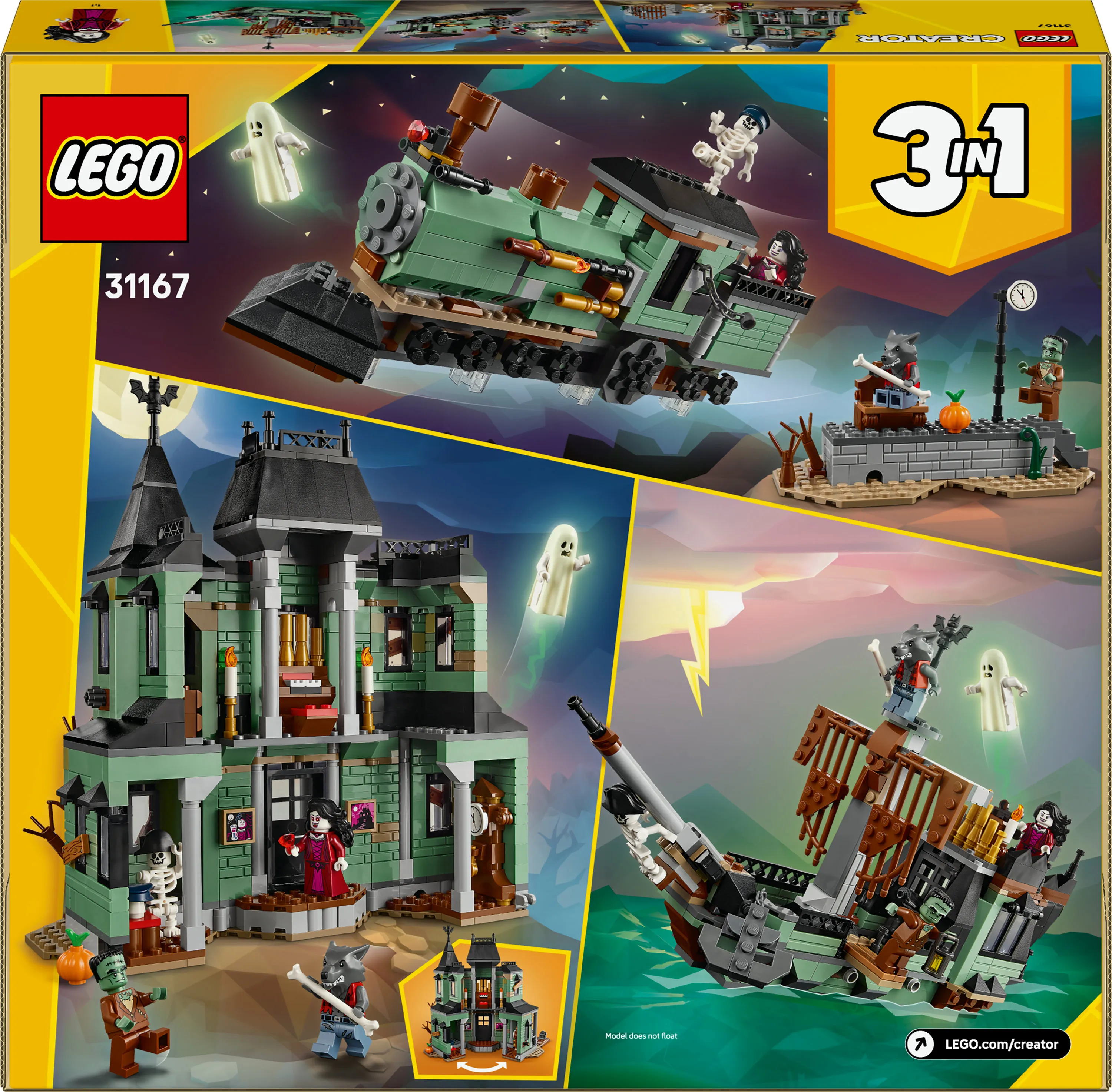 LEGO Creator 3-in-1 Haamukartano 31167