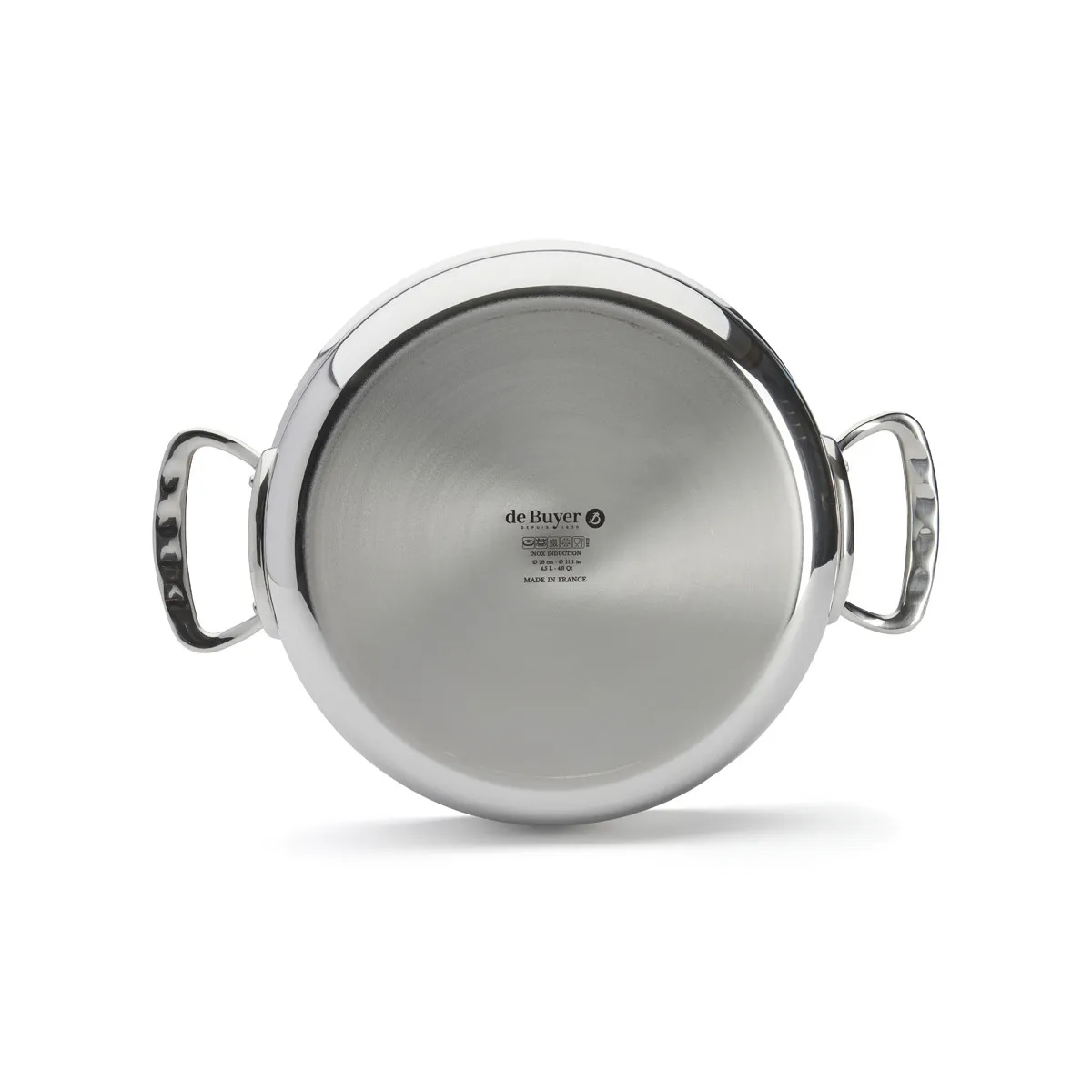 de Buyer Affinity rostfri gryta med lock 28 cm
