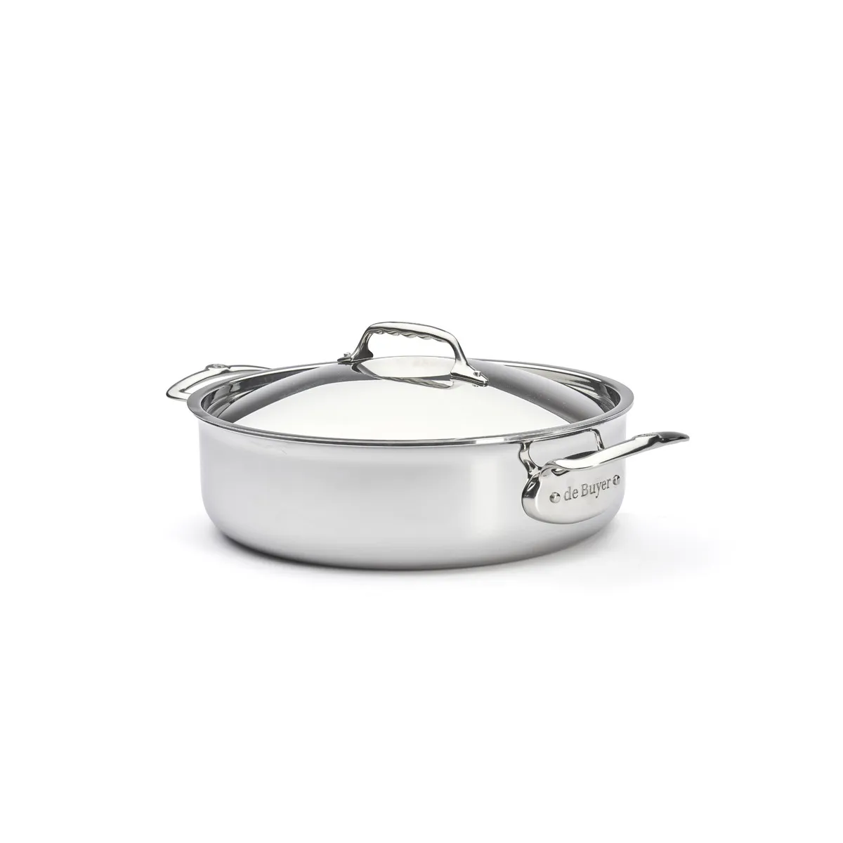 de Buyer Affinity rostfri gryta med lock 28 cm