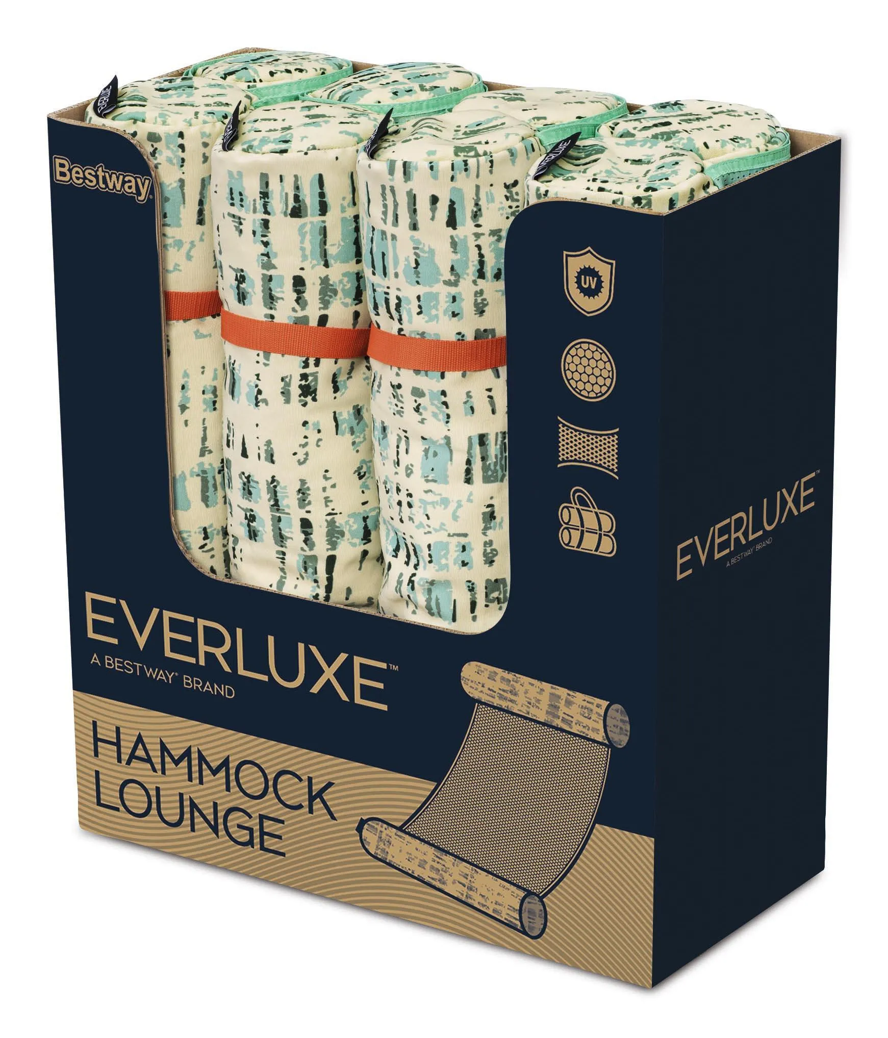 BESTWAY 43909 Kelluva riippumatto Everluxe 1,220 &times; 650 mm moniv&auml;rinen PVC