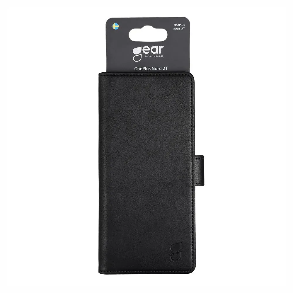 GEAR Wallet, OnePlus Nord 2T - pl&aring;nboksfodral, Svart