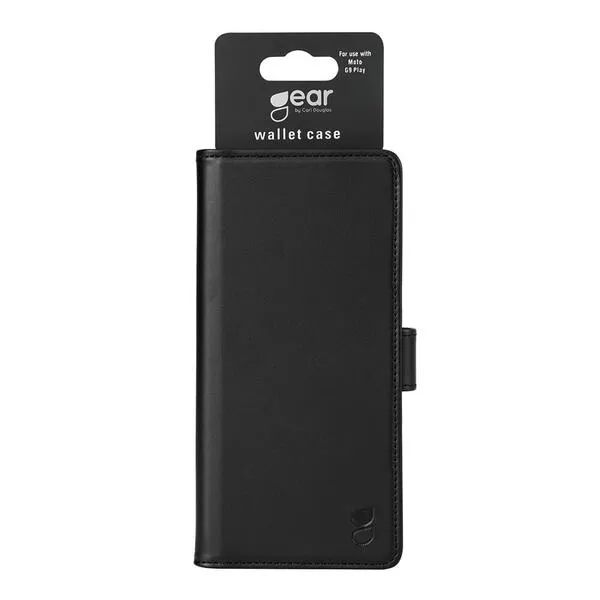GEAR Wallet, Moto G9 Play - Wallet Case, Black