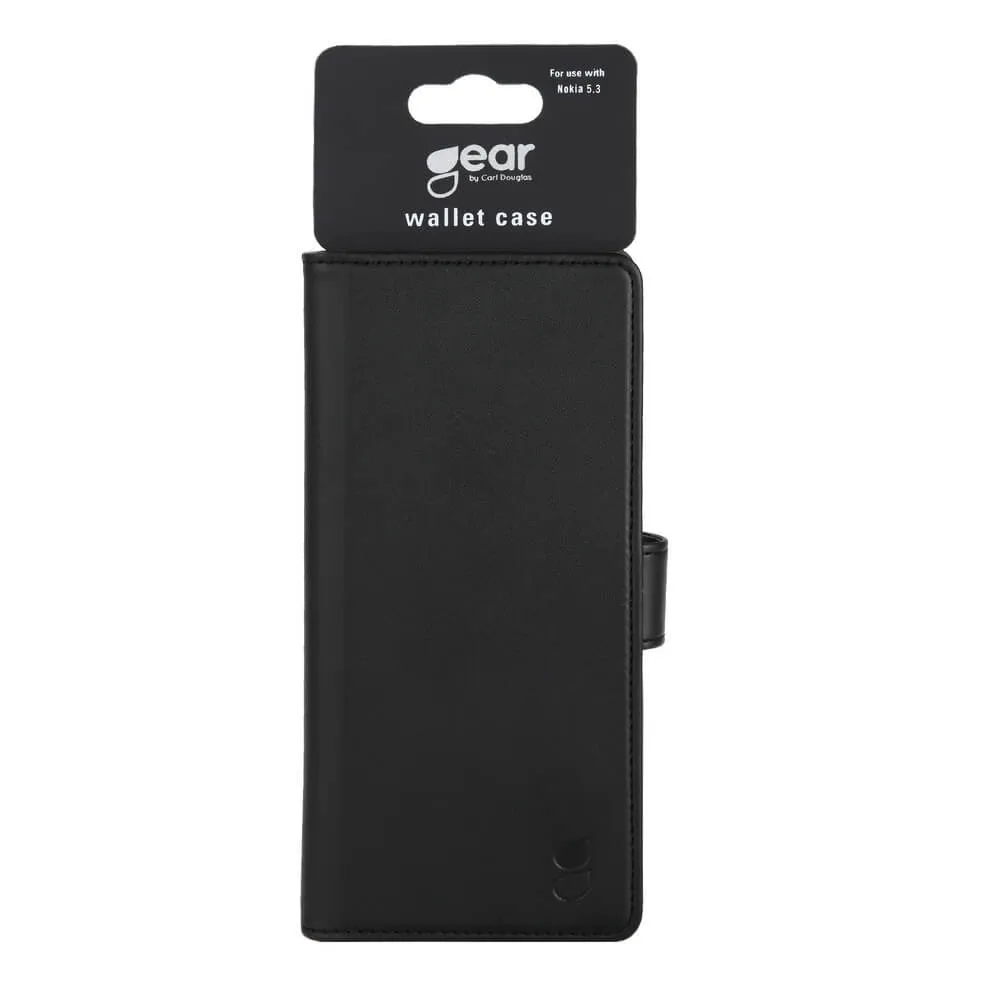 GEAR Wallet, Nokia 5.3 -lompakkokotelo, Musta