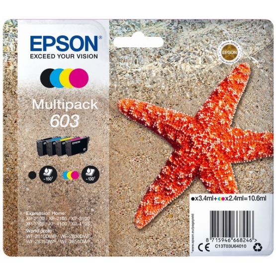 Epson 7113308 Starfish MP 15/Pineapple MP 15 kit med bl&auml;ckpatroner, f&auml;rg, 2 st