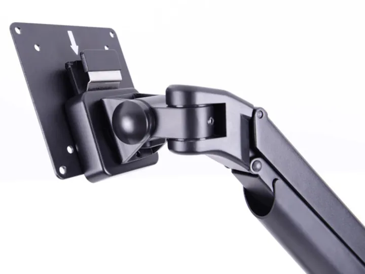 M VESA Gas Lift Arm Single Black HD w. Duo Crossbar