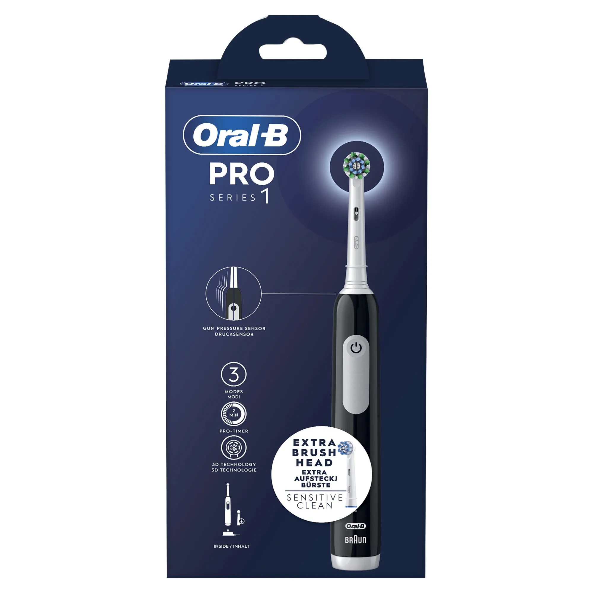 Oral-B Pro1 + Extra Refill - electric toothbrush, black