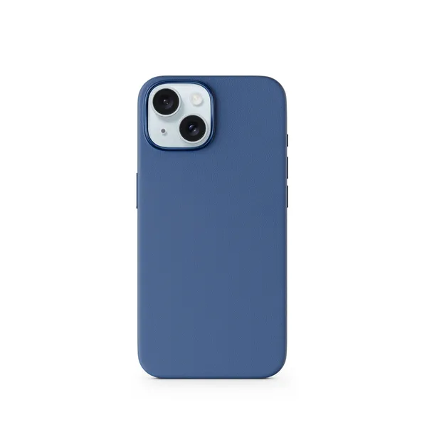 Epico Mag+ Leather Case, iPhone 15 Plus -suojakuori, Sininen