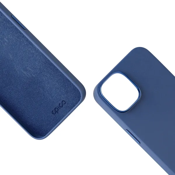 Epico Mag+ Leather Case, iPhone 15 Plus -suojakuori, Sininen