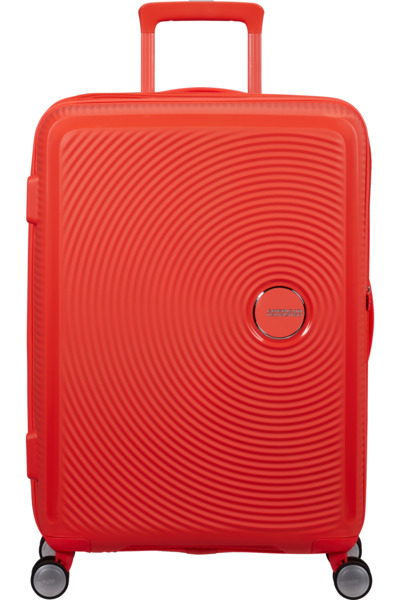 American Tourister Soundbox 67 cm Medium Expandable Polypropylene Luggage, Neon Orange