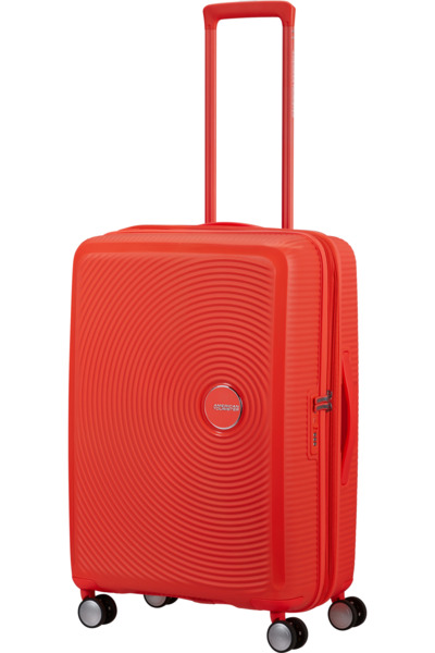 American Tourister Soundbox 67 cm Medium Expandable Polypropylene Luggage, Neon Orange