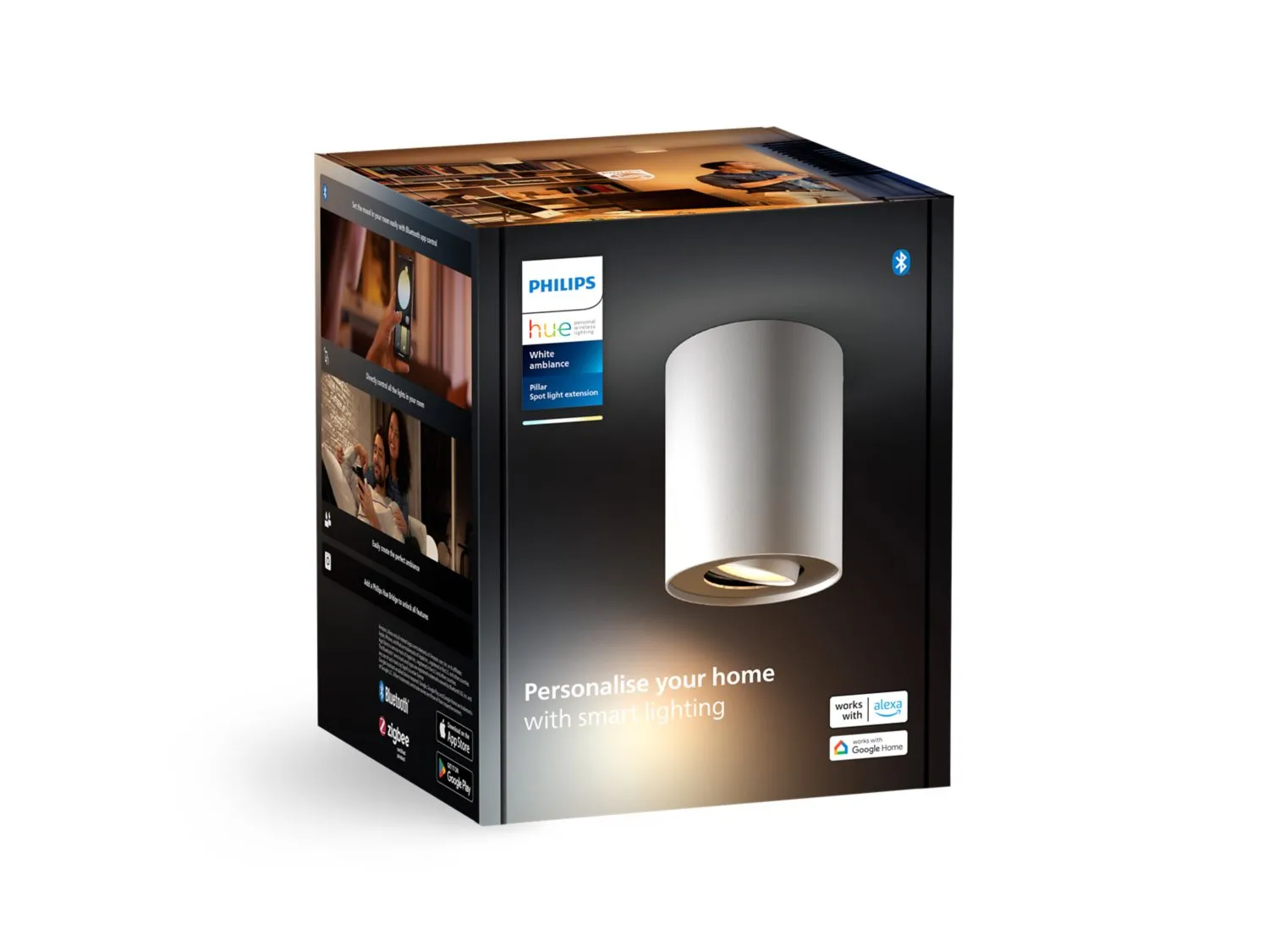 PHILIPS PILLAR HUE EXT. SPOT SINGLE SPOT WHITE 1