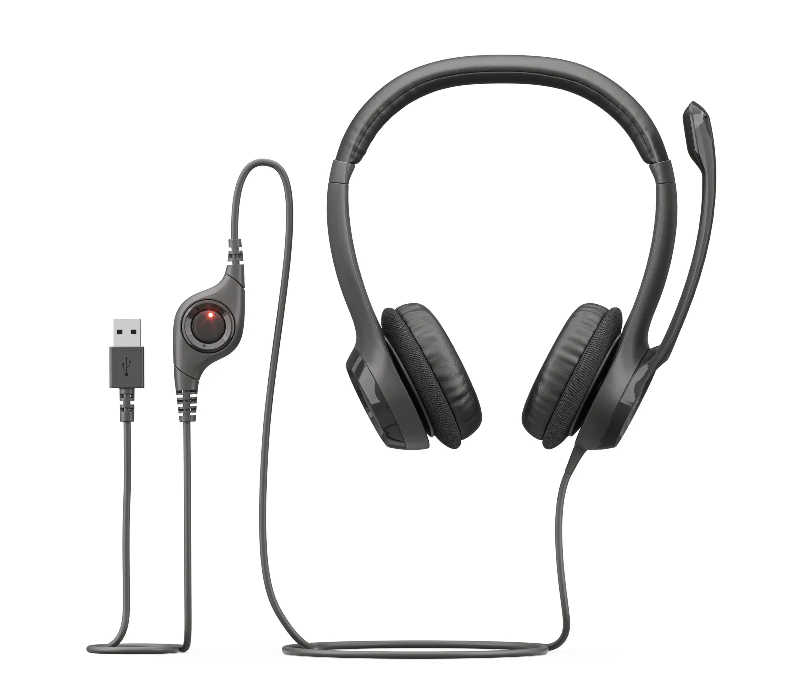 Logitech H390 USB - headset, black