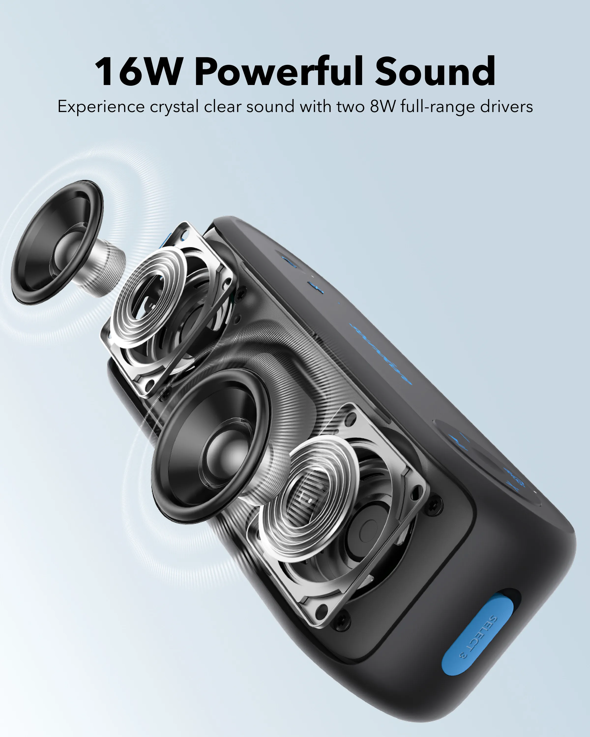 Anker Soundcore Select 3 - portable wireless speaker, Black