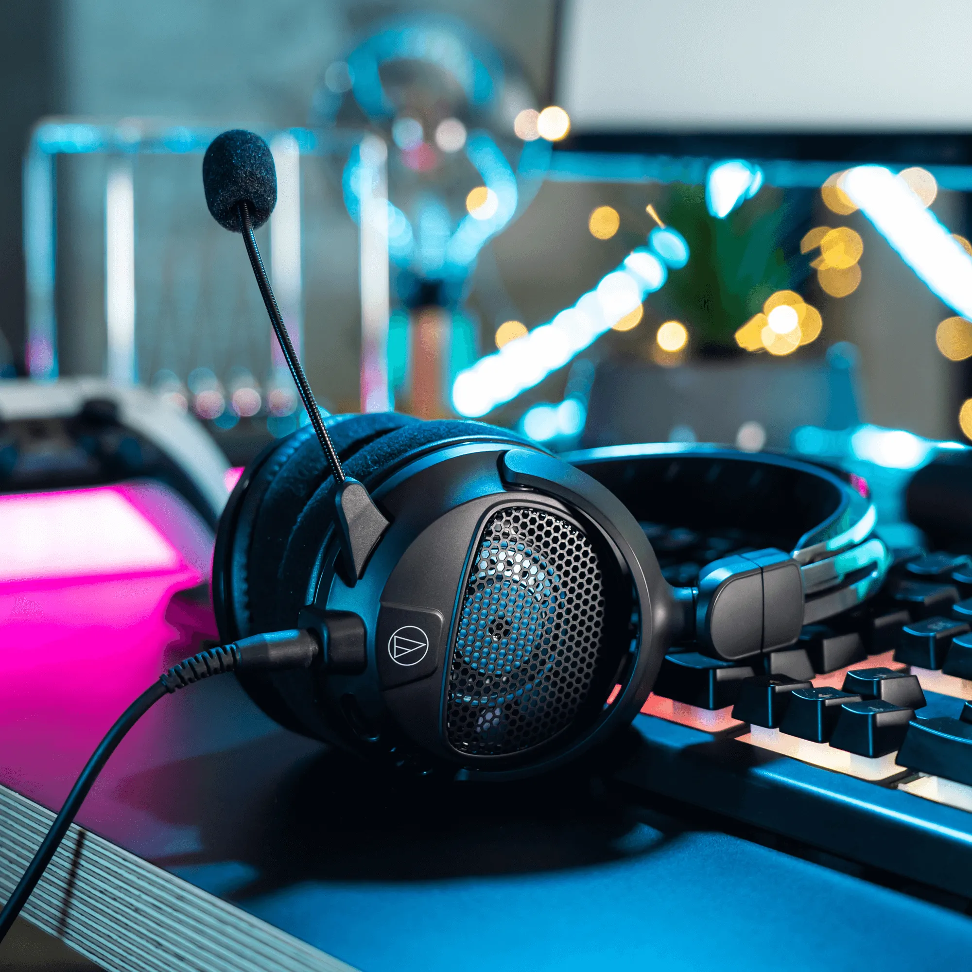 Audio-Technica ATH-GDL3BK -pelikuulokemikrofoni, musta