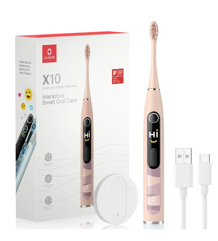 Oclean X10 - electric toothbrush, Pink