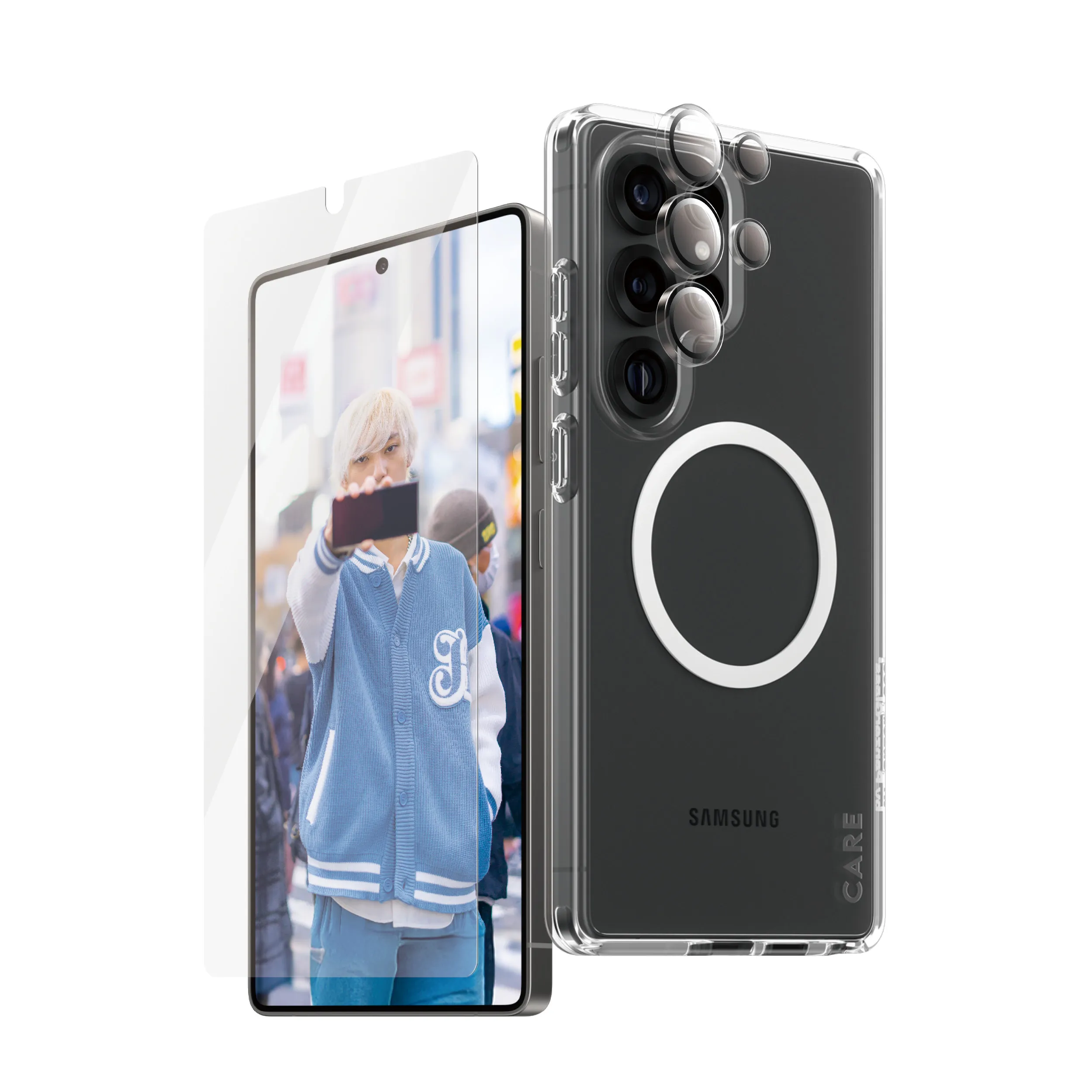 PanzerGlass CARE fodral för Galaxy S25 Ultra, transparent