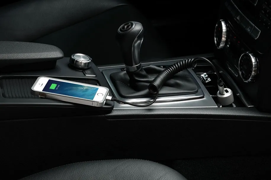 Just Mobile Highway Max with Micro USB - Car Charger with hefty power and duplicate contacts.