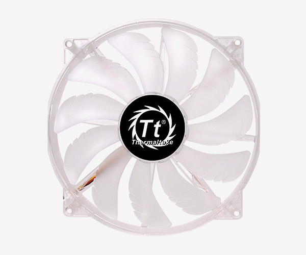 Thermaltake Pure 20, 200 mm, liukulaakeri, sininen LED -tuuletin, sininen